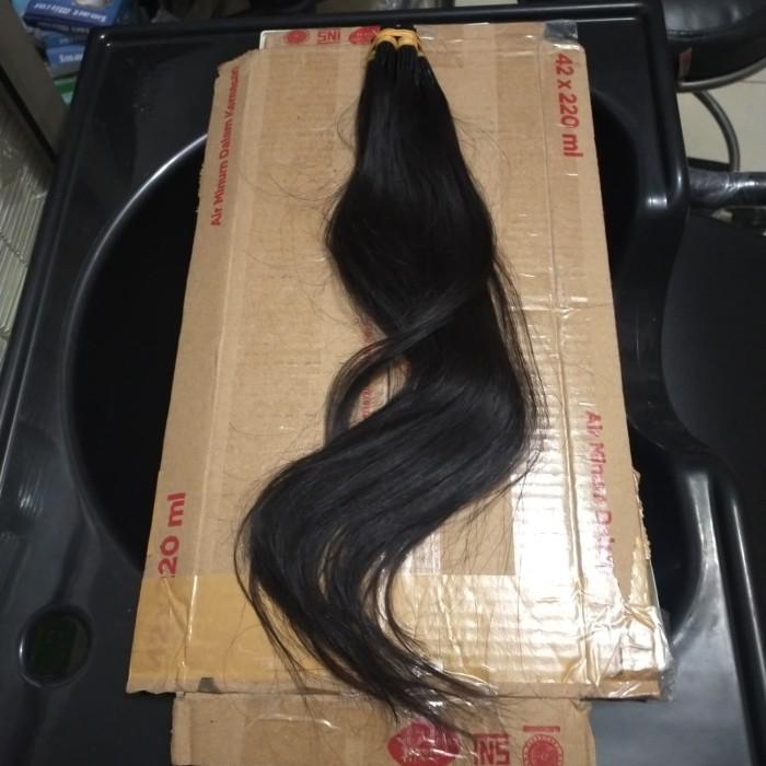 Exten Rambut Asli Sambungan Extension 45Cm 100Helai