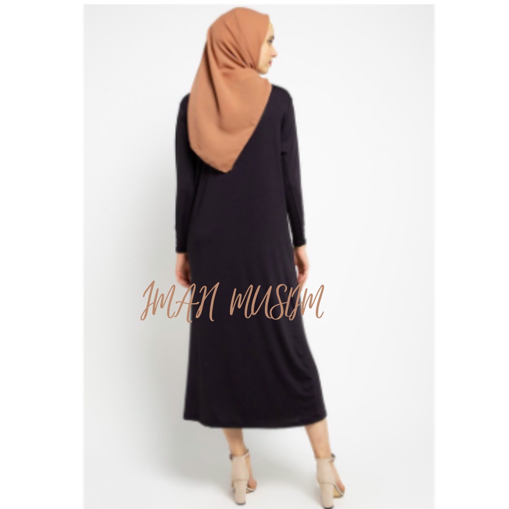 Best quality // Inner Manset Gamis Dres Spandek Licin Jersey Premium Inner Dress Lengan Panjang Manset Gamis