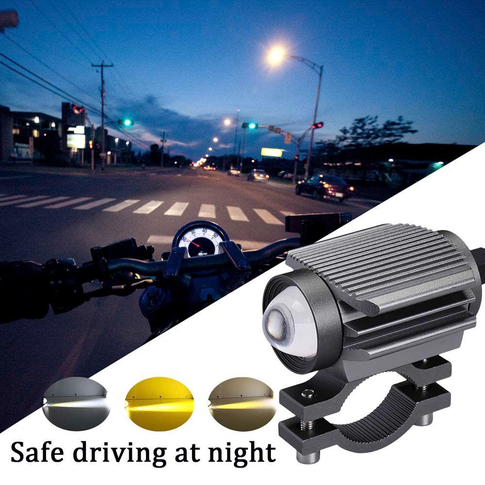 Lanfy Lampu Sorot LED Motor Aksesoris Mobil Universal Dengan Lensa Fog Lamp Lampu Hias Bantu Spotlight