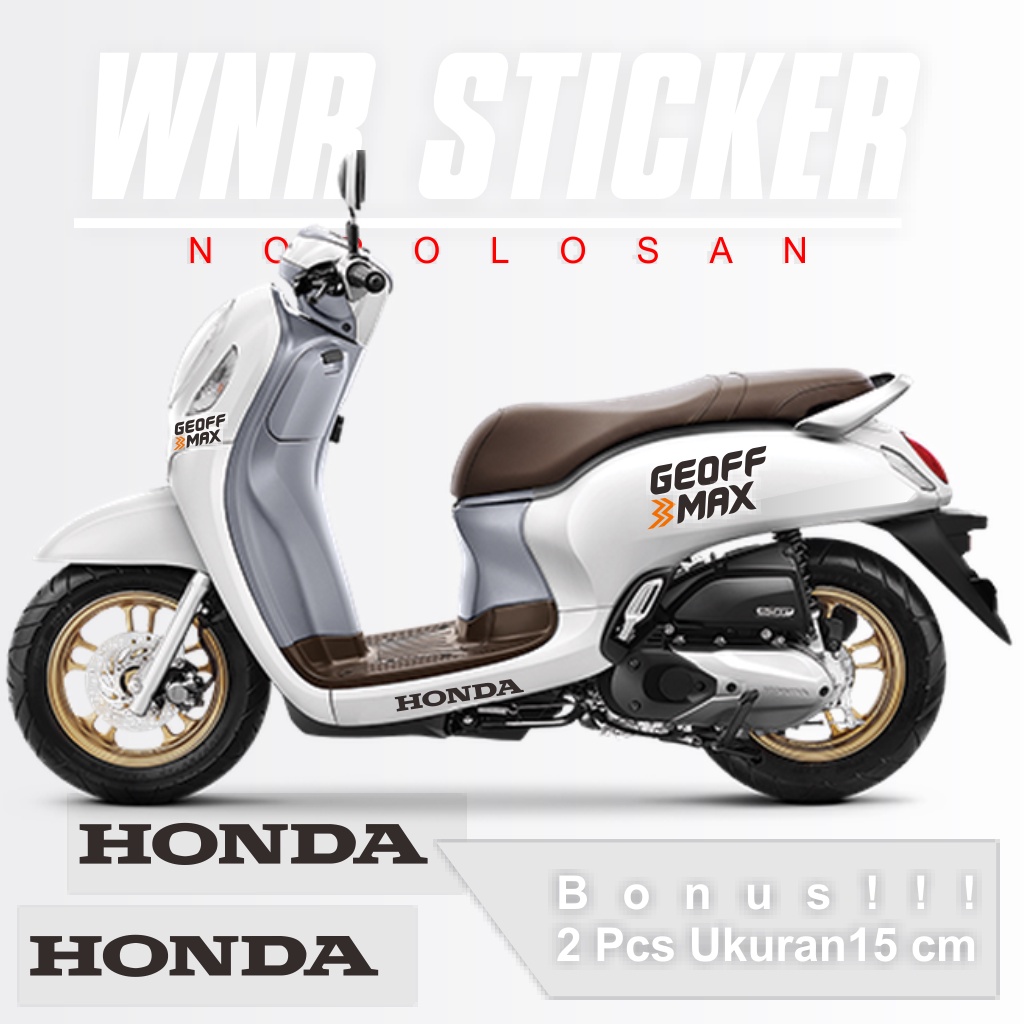 Stiker motor matic scoopy genio fino geoff max