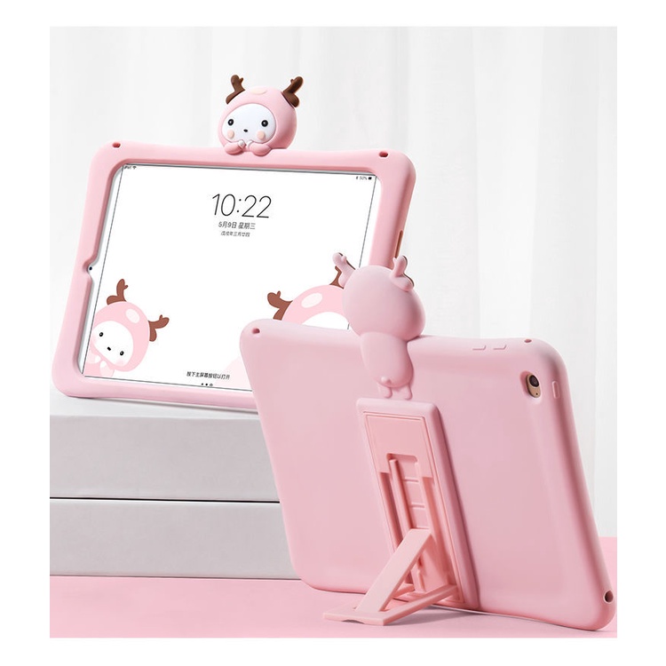 Casing Soft Case Silikon Motif Kartun Untuk Apple Ipad Air 123 / mini6