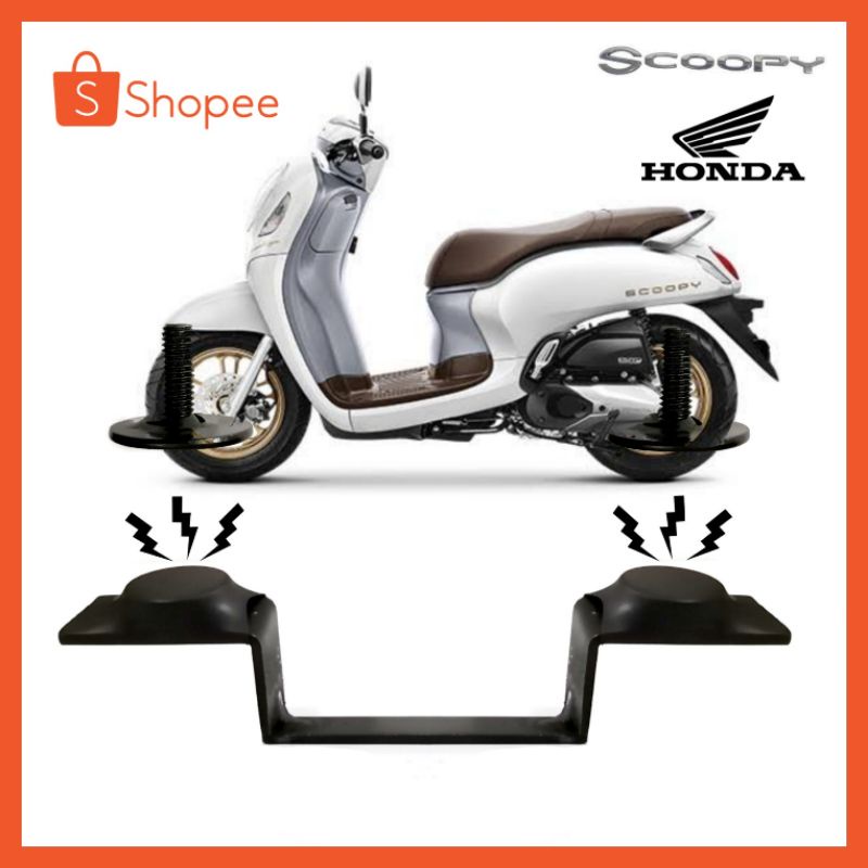 Bracket Dudukan Plat Nomor Magnet Honda Scoopy All Type - Nopol