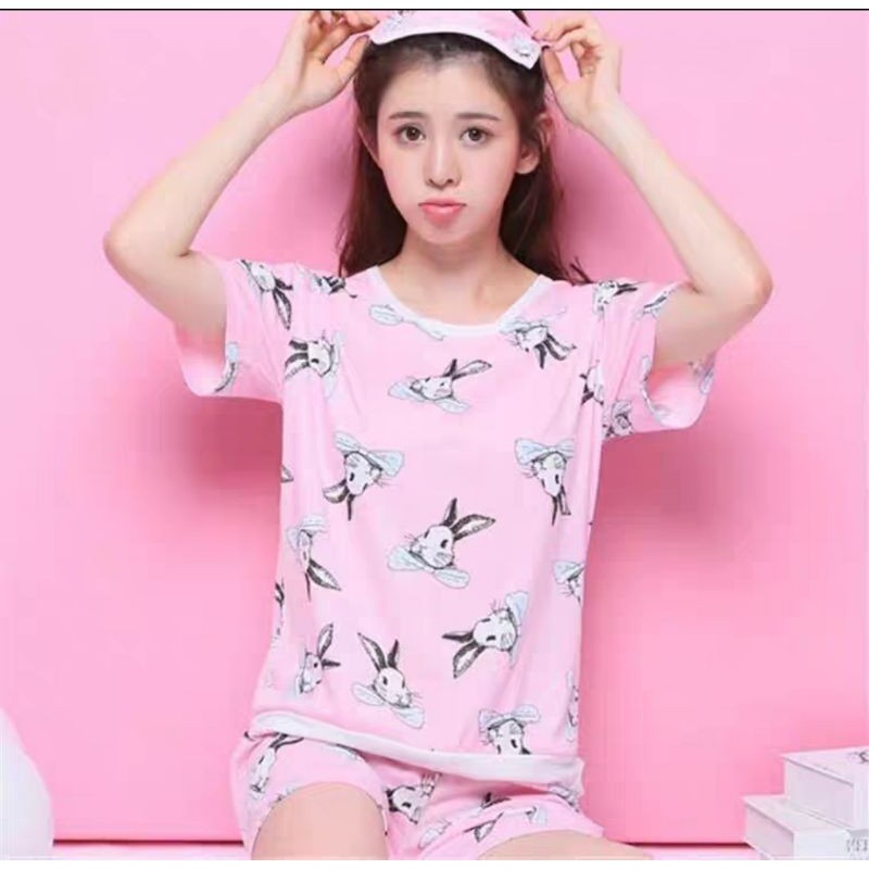 Baju tidur hotpants cewek bahan spandek halus adem