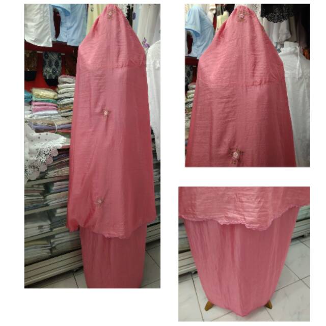 Mukena parasut bordir