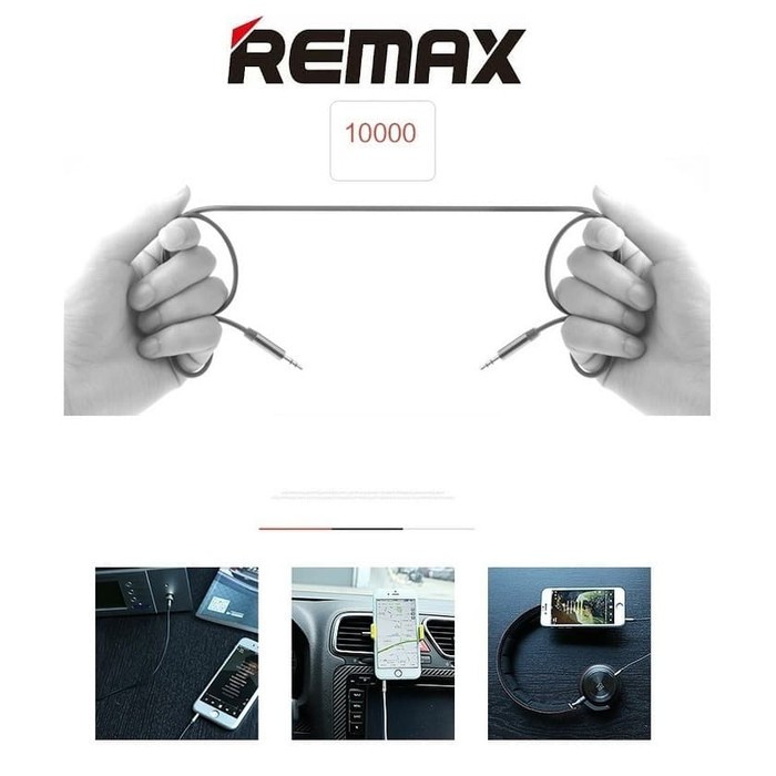 AUX Audio Kabel Jack 3.5mm REMAX Cable Jack 1 Meter 1M