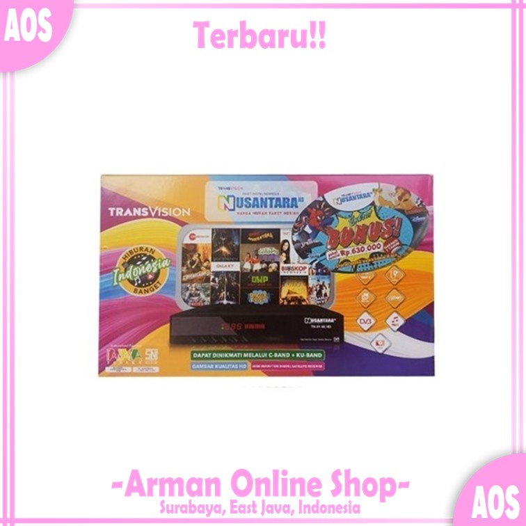 Cheap Transvision Nusantara Strawberry HD Gratis Premium Receiver Termurah