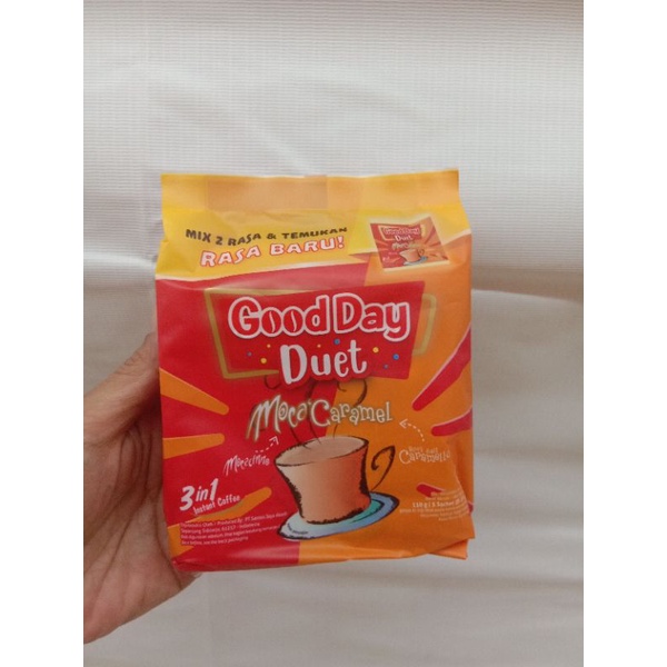 

BARU Good Day Duet Moca Caramel,moca coco dan choco nut 5x22gr.