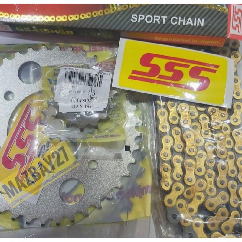 Gear gir SSS set rantai Yamaha Scorpio