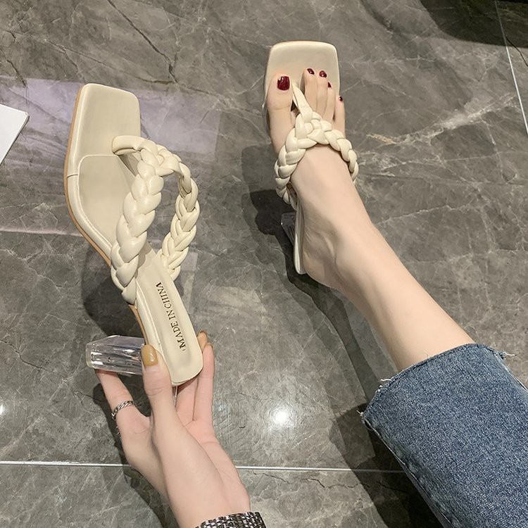 RYS - Baki Rattan Sandal Heels Korea Fashion Casual - Ori Import