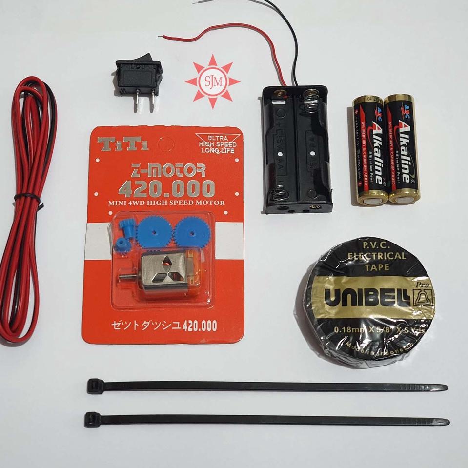 ✹ Paket Rangkaian Listrik Bel Dynamo / Dinamo Praktek Prakarya Sekolah ۩