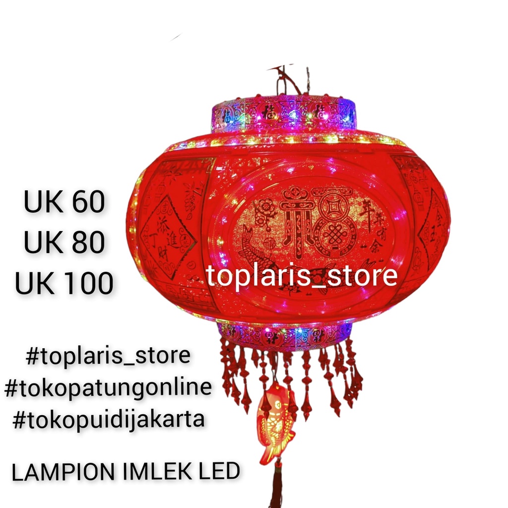 Lampion Putar LED Full RED