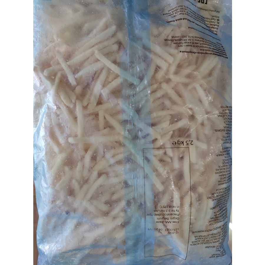 

Potato Kentang Straight Cut Superbart kemasan 2,5 kg