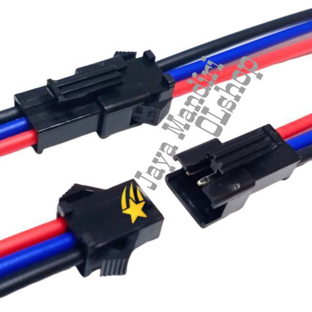 Socket Terminal Kabel Male Female SM 3 Connector + Pengait + Cable Tebal SM3