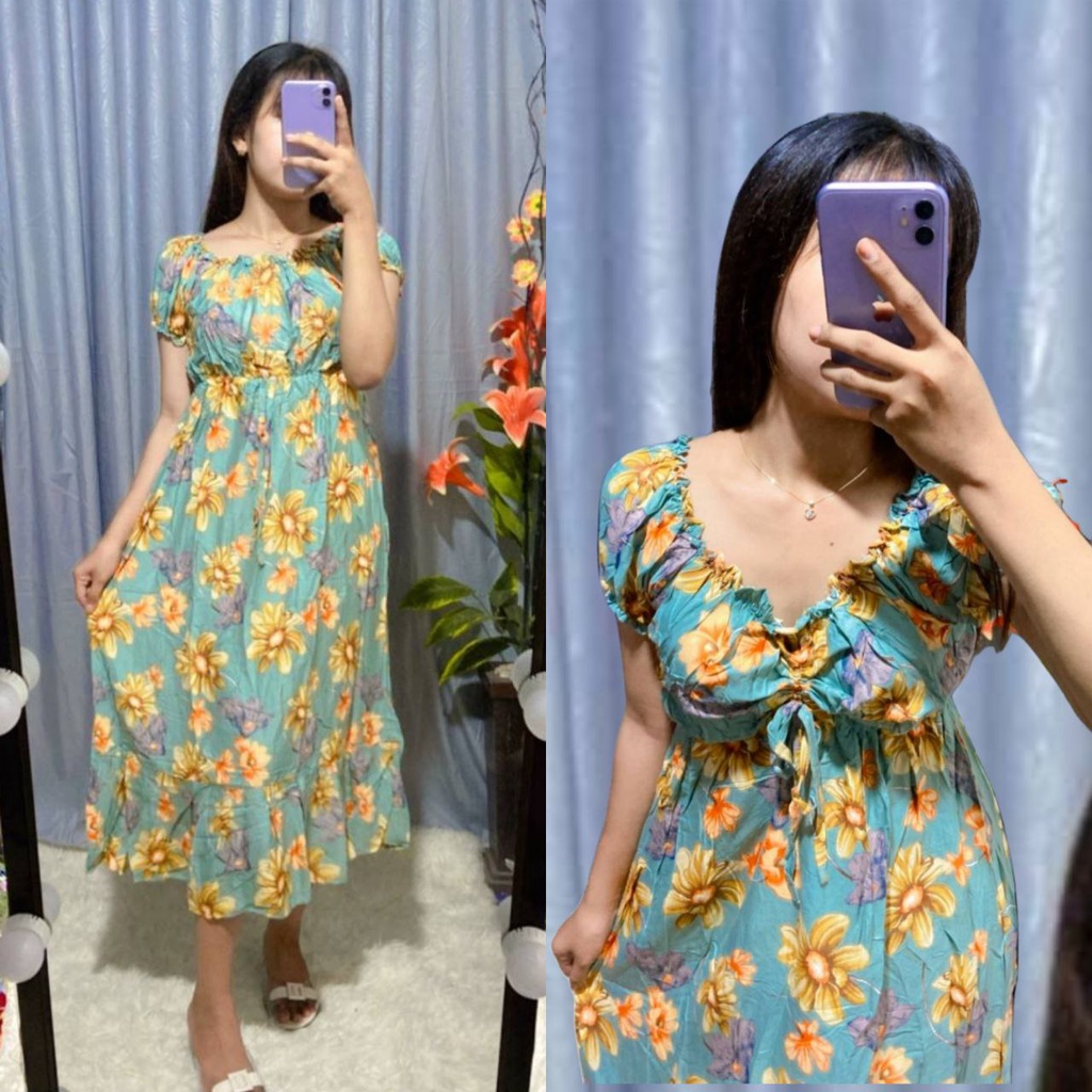 Daster smok serut/ dress Bali /dress Smok