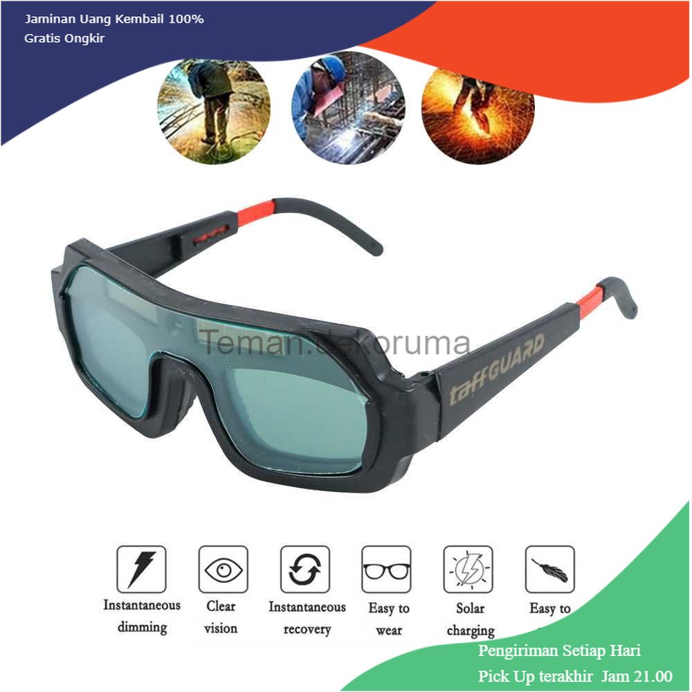 TD - PKK TaffGUARD Kacamata Las Otomatis Darkening Soldering Googles TX-012