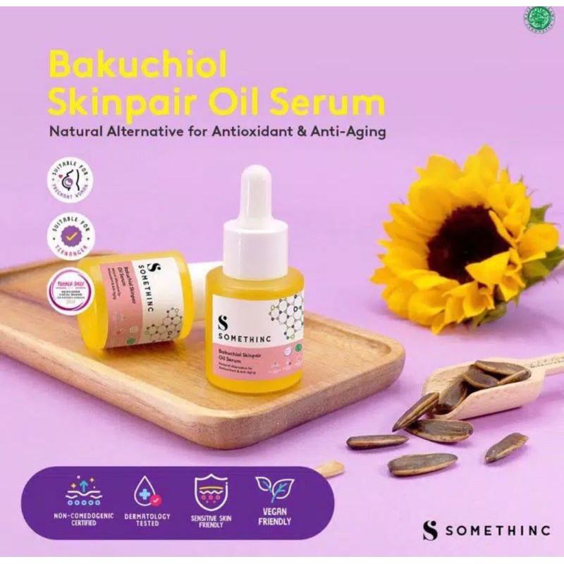 SOMETHINC Skin Defender BAKUCHIOL + COQ10 Skinpair Oil Serum Retinol Level 1% Pure Squalane New