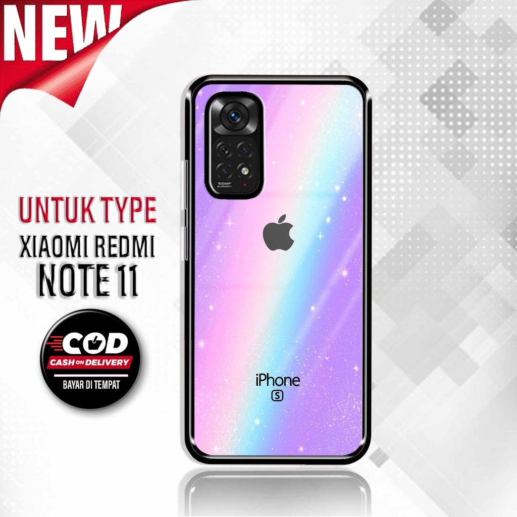 Case Redmi Note 11 - Hardcase Xiaomi Redmi Note 11 - Silikon Motif [ Apel 3 ] - Cassing Murah Redmi 