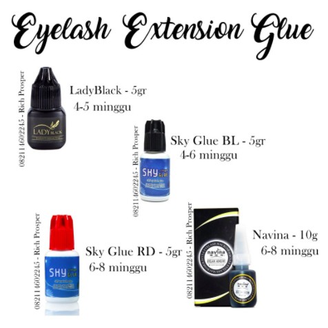 SKY GLUE RED S+ Eyelash Extension 5ml / 10ml bulu mata SKYGLUE / ROSIN TIDAK PERIH