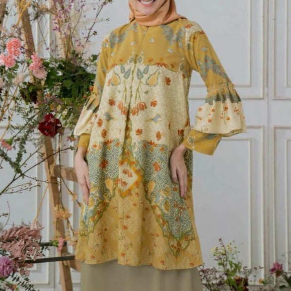 NEW SALE KIRANA TUNIC MUSTARD GEULIS GEULIS.ID