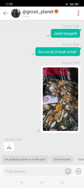 Long Gamis Motif Batik