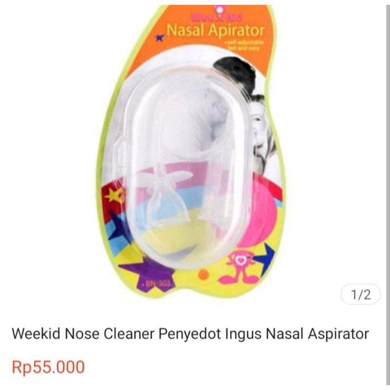 Weekid Nasal Aspirator/nose cleaner/alat sedot ingus hidung bayi/anak