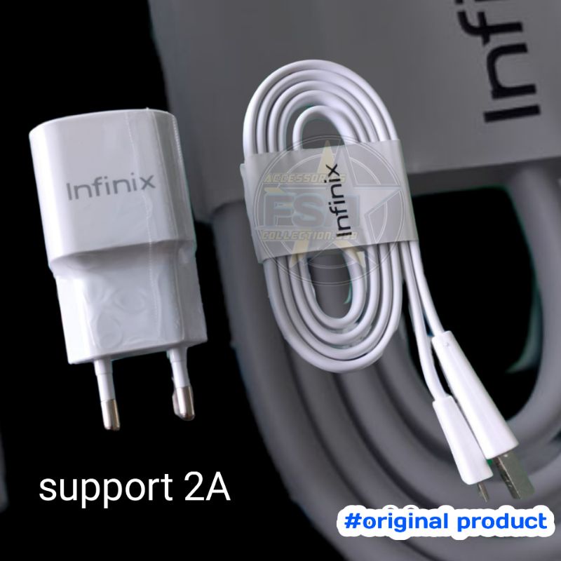 TRAVEL CHARGER INFINIK HOT 9 HOT 10 HOT 9 PLAY SMART 5 USB MICRO FLASH CHARGE BY INFINIX