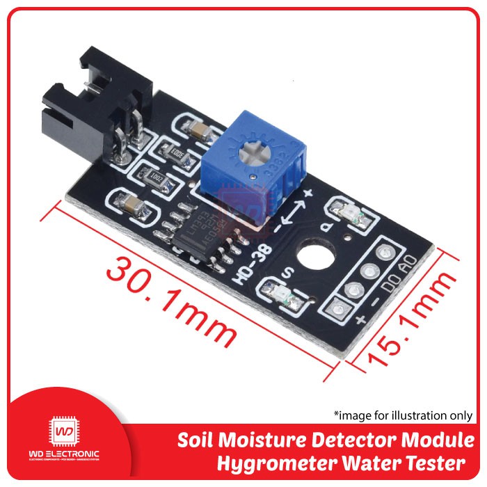 Soil Moisture Sensor And Soil Detector Module For Automatic Watering System