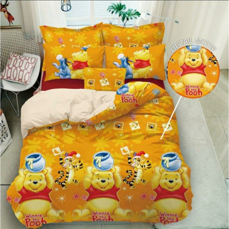 Seprei motif pooh no.1 Katun Disprese