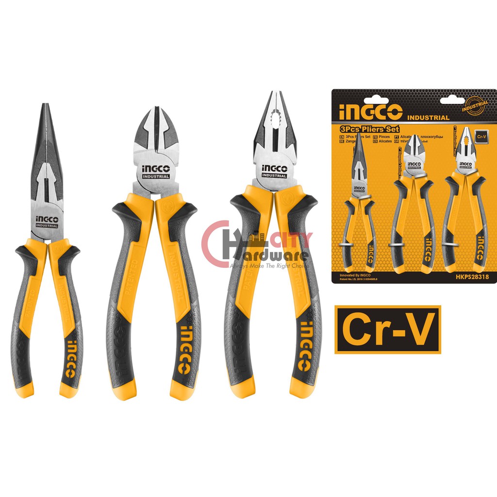 TANG KARET SET (3 PCS) INDUSTRIAL INGCO - HKPS28318