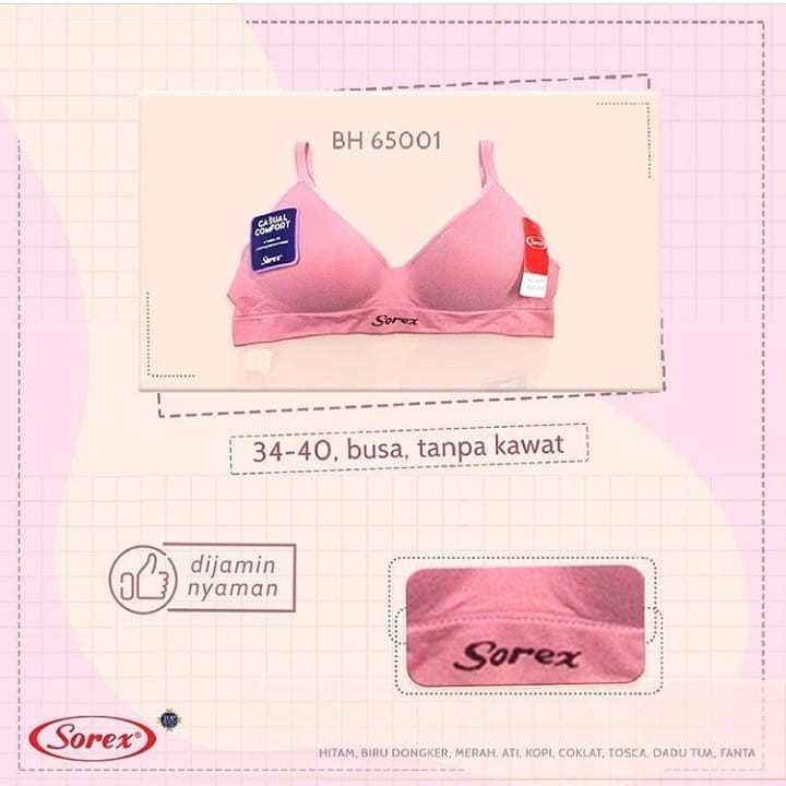 Sorex BH Tanpa Kawat Bra Sorex Sport Art 65001 Best Seller