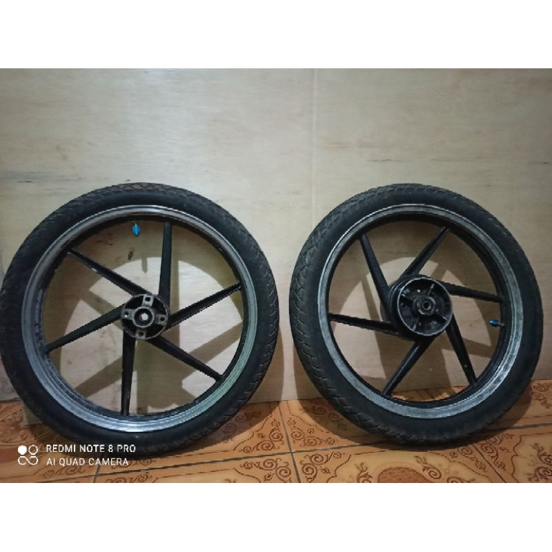 Velg Ring 18 racing pelg palang PNP RX King RXS RXK RXZ Vixion Scorpio Bekas Copotan + Ban nya