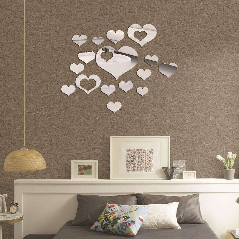 Cermin Dinding Hiasan Stiker Dekorasi Tempel Dinding Wall Mirror Sticker Acrylic Motif