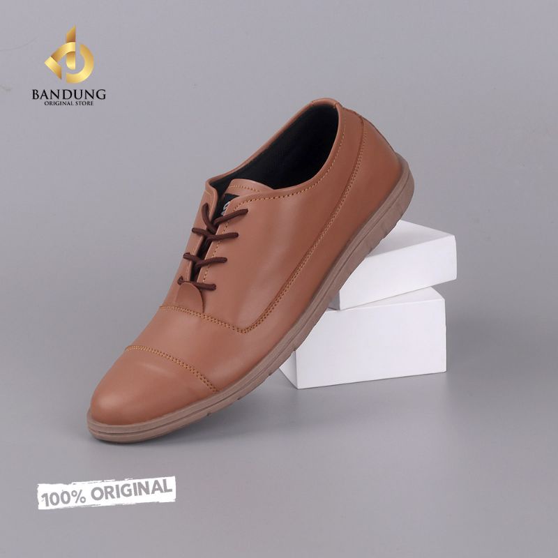 ORIGINAL - Oxford FULL Coklat Terbaru | Sepatu Formal Pria Pantofel Kulit Stylish Premium | Sepatu Distro Mils Premium Exclusive Modern | Sepatu Casual Santai Kerja Kantor Series Street