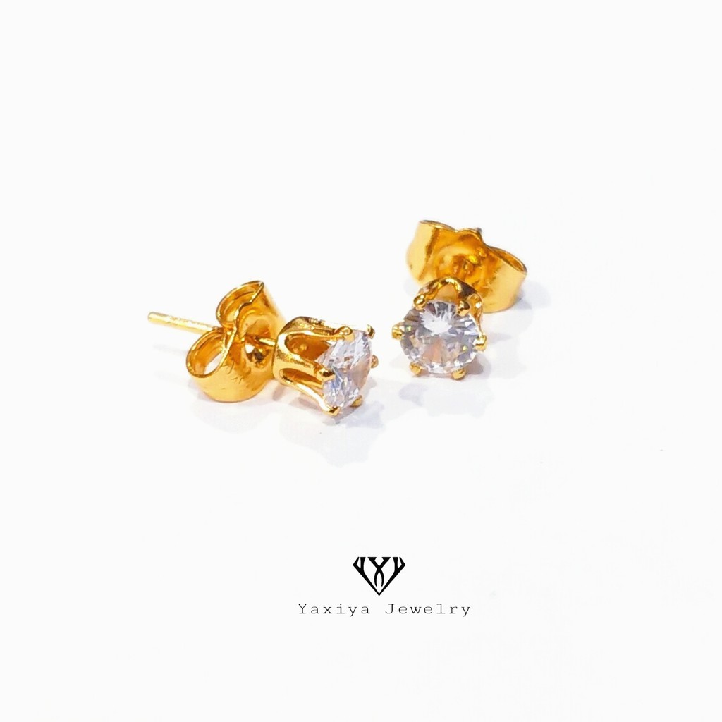 

Yaxiya Anting Tusuk Mata 1 Perhiasan Lapis Emas 18K Yaxiya Jewelry 422