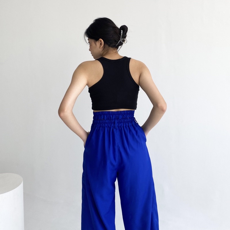 OBI PANTS - POSHA Celana Panjang Highwaist Trousers Korean Basic Long Super Highwaisted Pants