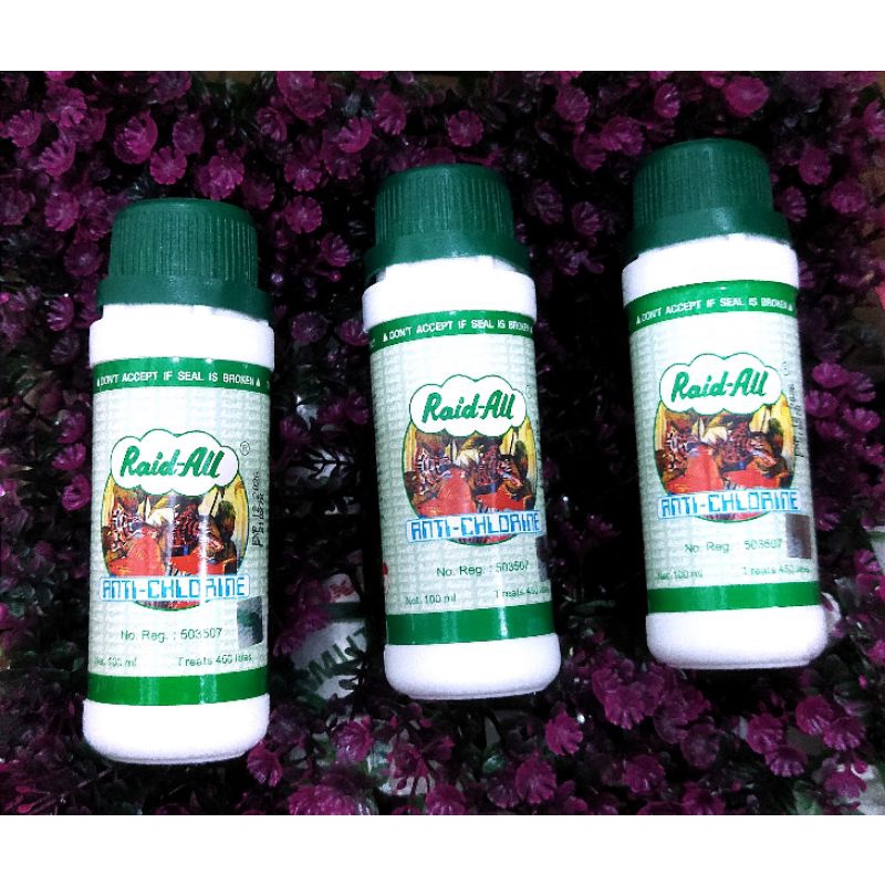 Obat ikan RAID ALL ANTI CHLORINE 100ML