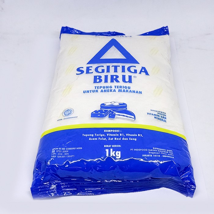 

cs01477 Bogasari Segitiga Biru Tepung Terigu 1 Kg / Tepung Aneka Makanan Da01D100