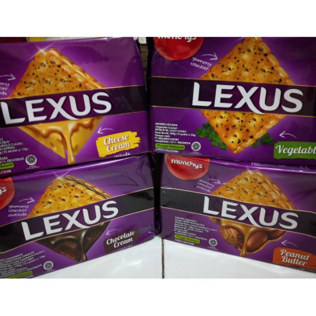 

Lexus / Munchys Lexus / Munchy's Lexus Biskuit / Lexus Coklat / Lexus Kacang / Lexus Vegetable