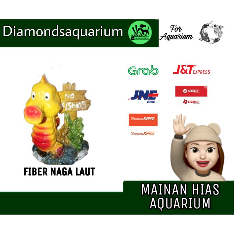 MAINAN HIAS AQUARIUM FIBER NAGA LAUT