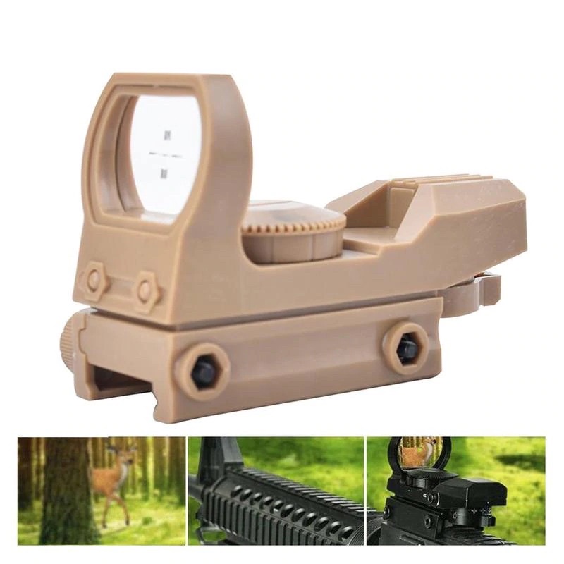 Dongzhur Kekeran Teropong Senapan Holographic Green Dot Scope 20mm Rail Mount - HD23 - Black