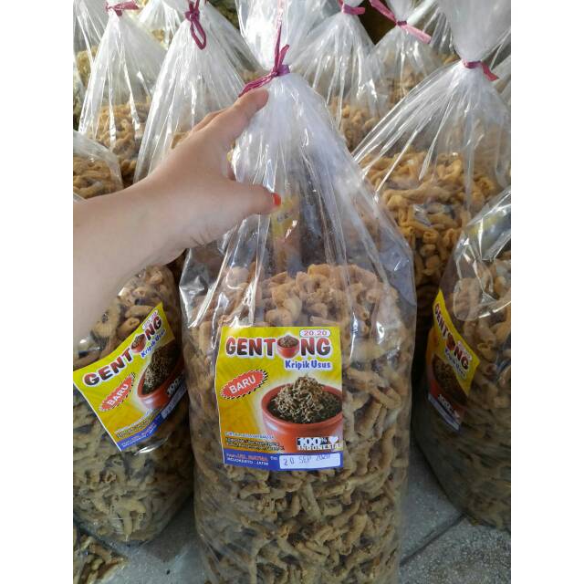 Jual Keripik Usus Ayam Cap Gentong Asli Mojokerto Kg Shopee Indonesia