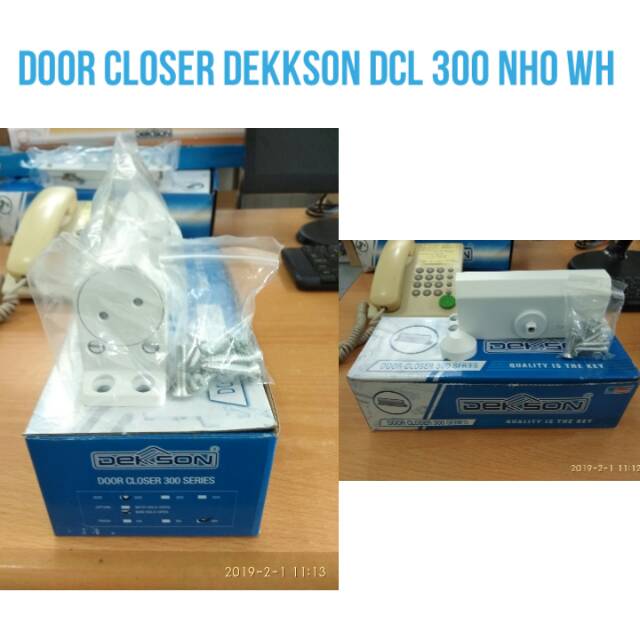 Jual DOOR CLOSER DEKKSON DCL 300 NHO WH (DOOR CLOSER WHITE) Shopee Indonesia