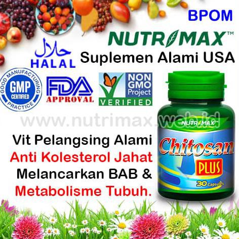 NUTRIMAX CHITOSAN PLUS VITAMIN/OBAT UNTUK PENURUN BERAT BADAN (DIET)