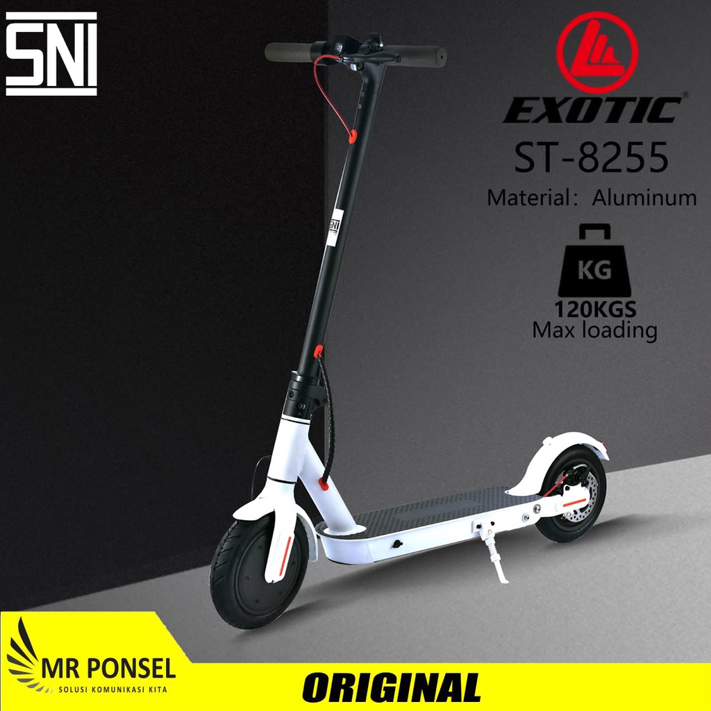Skuter Listrik Exotic ST-8255 By Pacific bukan sepeda listrik - Skuter