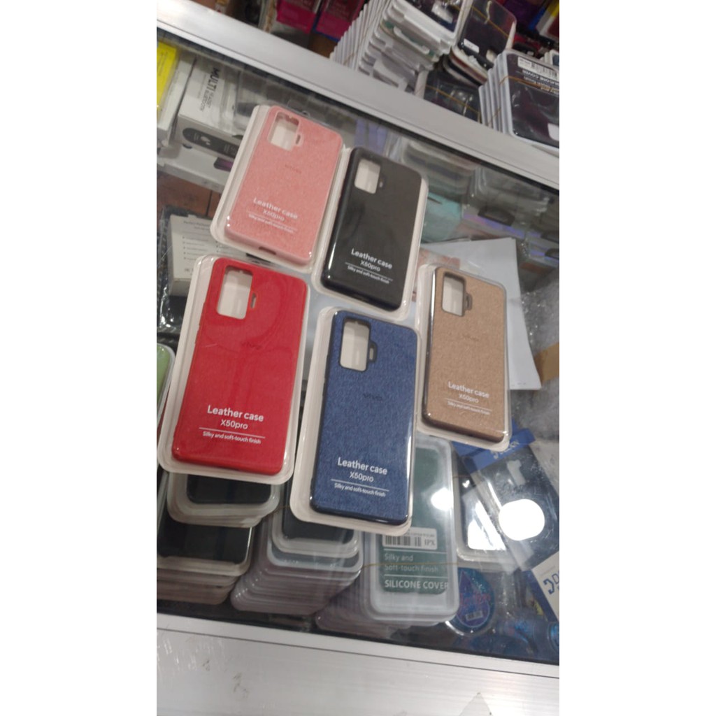 Sofcase padat kulit jeans VIVO X50PRO