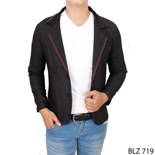 Blazer Pria Slim Fit Katun dengan Lis / Banyak Motif / Premium Quality (COMB)