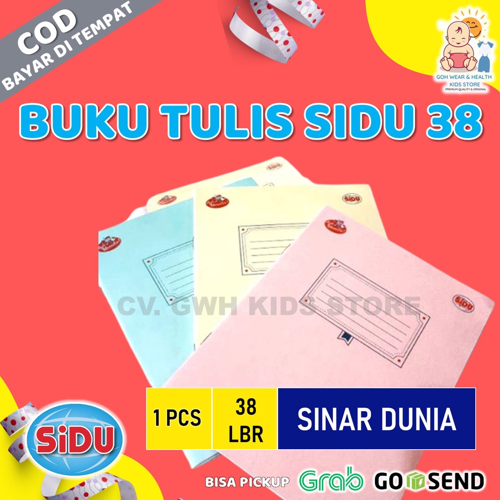 

Buku Tulis Sidu 38 Lembar Grosir Sidu Sinar Dunia Anak Skolah SD SMP SMA