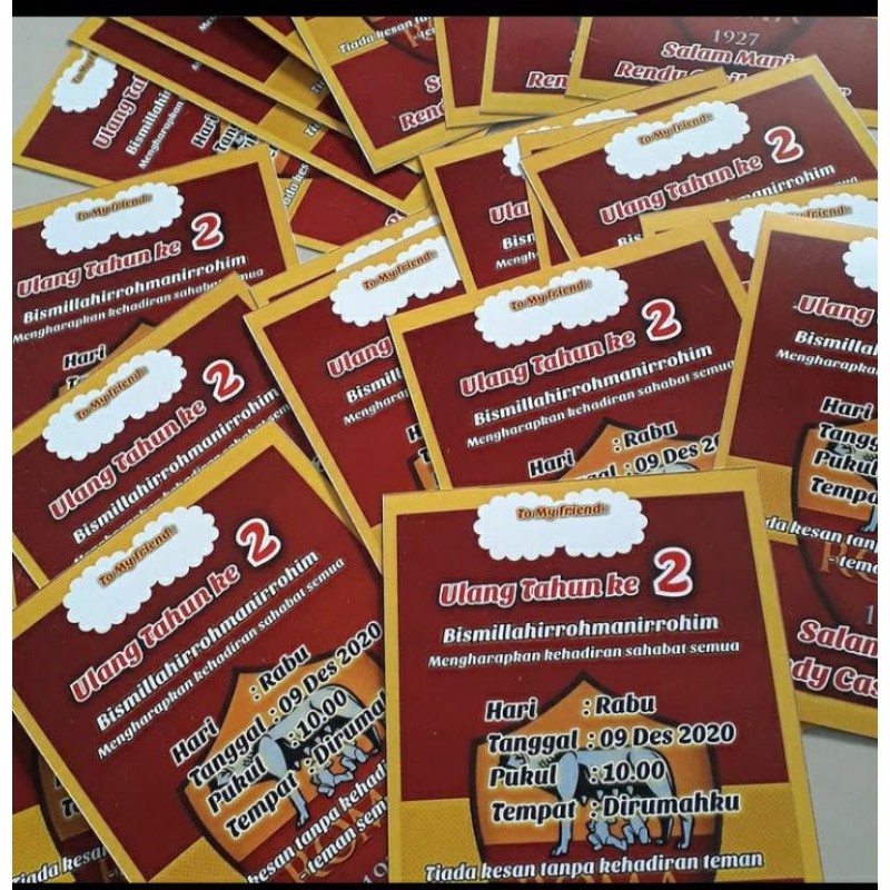 Undangan Ultah free desain