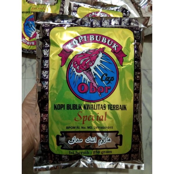 

Kopi Bubuk Cap Obor (250g) Kopi Obor Special / Kopi Cap Obor / Kopi Bubuk Khas Pontianak / Kopi Kampung / Kopi Legendaris / Kopi Tradisional / Oleh Oleh Khas Pontianak Kalbar / Kopi Pontianak