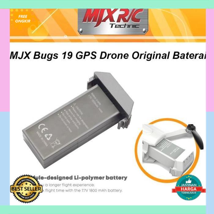Murah Original indoor outdoor MJX Bugs 19 Battery - B19 GPS Drone Original Baterai COD